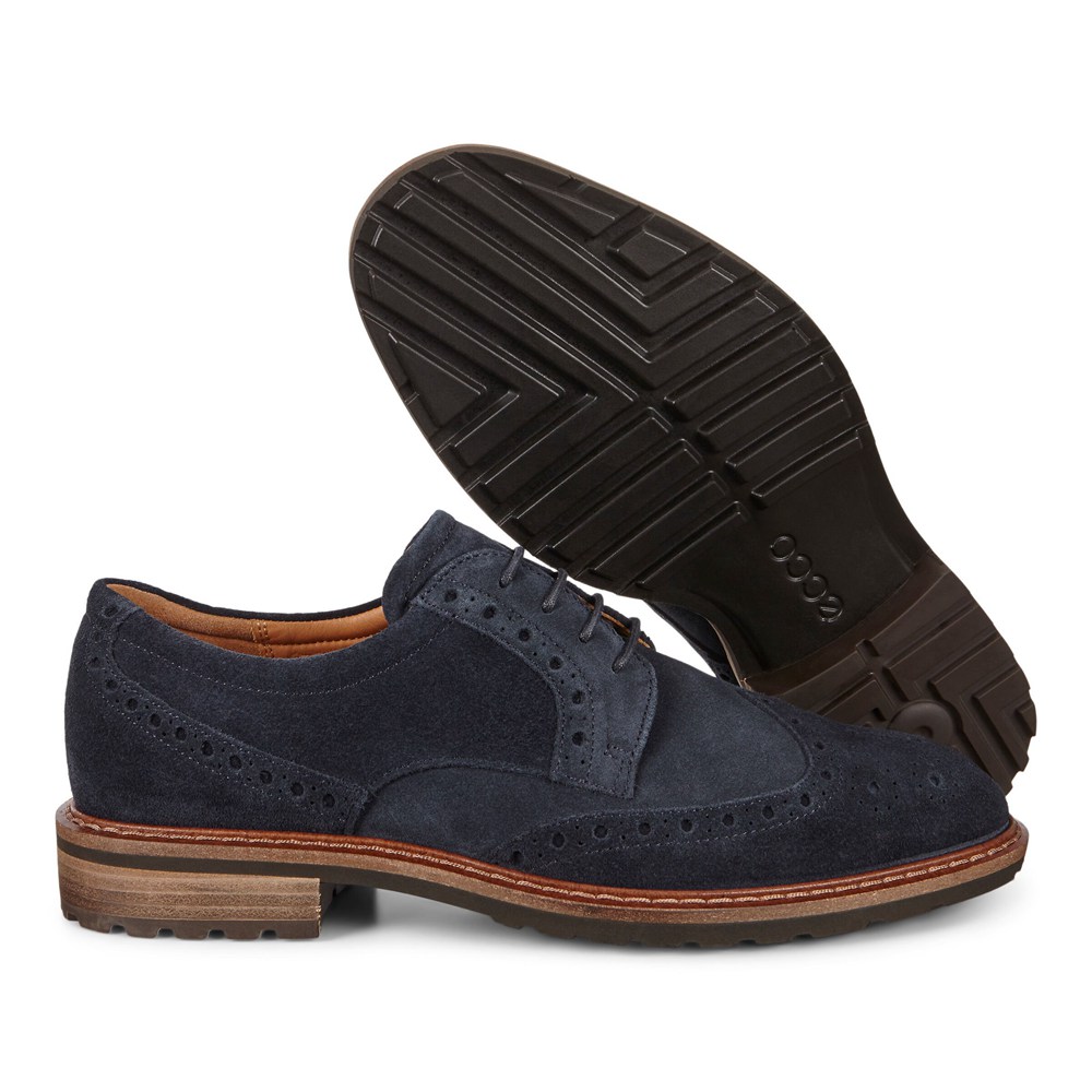 Zapatos De Vestir Hombre - ECCO Vitrus I Wing Tip Tie - Azul Marino - UVN716925